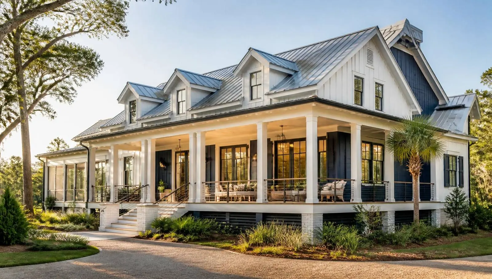 Charleston-area home with new roofing, siding, and windows by New Trend Exteriors